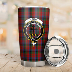 Clan Leith Tartan Crest Tumbler MI82 Clan Hall Tartan Today