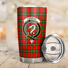 Clan Lennox Tartan Crest Tumbler WM42 Clan Lennox Tartan Today