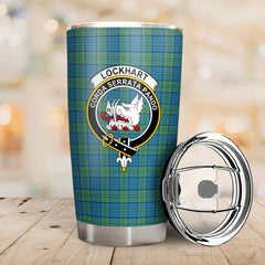 Clan Lockhart Tartan Crest Tumbler KD60 Clan Lockhart Tartan Today