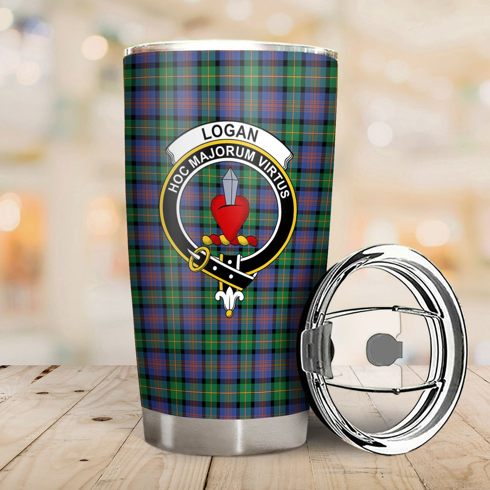 Clan Logan Ancient Tartan Crest Tumbler OG68 Clan Logan Tartan Today