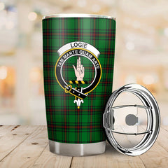 Clan Logie Tartan Crest Tumbler OB80 Clan Logie Tartan Today