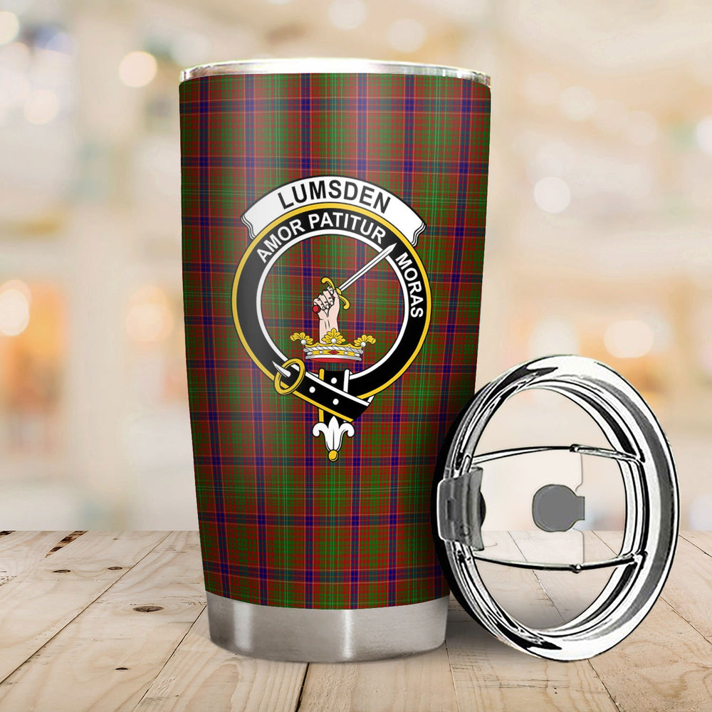 Clan Lumsden Tartan Crest Tumbler KQ95 Clan Lumsden Tartan Today