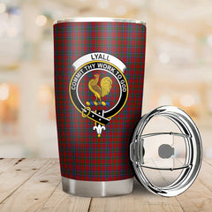 Clan Lyall Tartan Crest Tumbler BQ38 Clan Hall Tartan Today