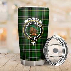 Clan MacAlpine Modern Tartan Crest Tumbler XX94 Clan MacAlpine Tartan Today