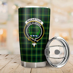 Clan MacArthur Modern Tartan Crest Tumbler IS57 Clan MacArthur Tartan Today