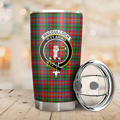 Clan MacCulloch (McCulloch) Tartan Crest Tumbler KB25 Clan McCulloch Tartan Today