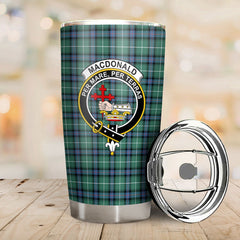 Clan MacDonald of the Isles Hunting Ancient Tartan Crest Tumbler DB73 Clan MacDonald Tartan Today