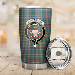 Clan MacFarlane Hunting Ancient Tartan Crest Tumbler AP79 Clan MacFarlane Tartan Today