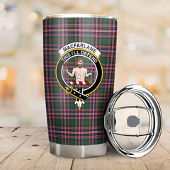 Clan MacFarlane Hunting Modern Tartan Crest Tumbler HH14 Clan MacFarlane Tartan Today
