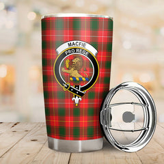 Clan MacFie Tartan Crest Tumbler KW45 Clan MacPhee_MacFie Tartan Today