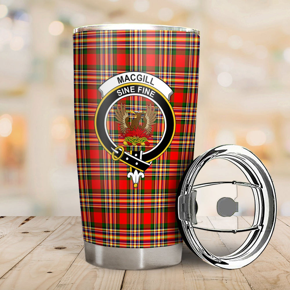 Clan MacGill Modern Tartan Crest Tumbler YZ26 Clan MacGill Tartan Today