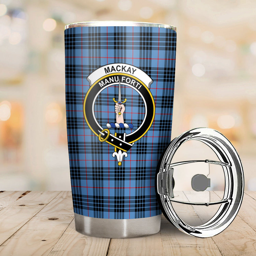 Clan MacKay Blue Tartan Crest Tumbler UT31 Clan MacKay Tartan Today