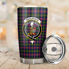 Clan MacLennan Modern Tartan Crest Tumbler RH19 Clan Hall Tartan Today