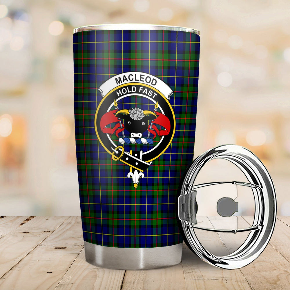 Clan MacLeod of Harris Modern Tartan Crest Tumbler CG42 Clan Hall Tartan Today