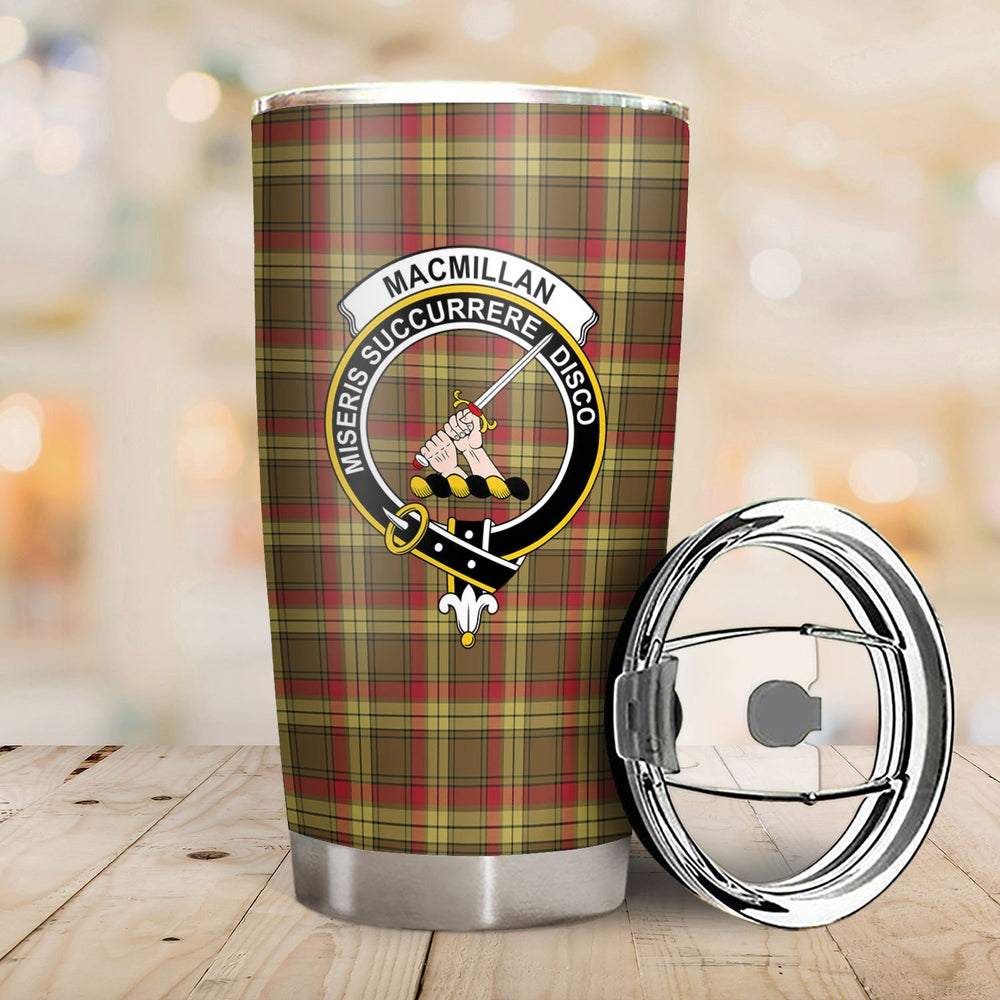 Clan MacMillan Old Weathered Tartan Crest Tumbler KP16 Clan MacMillan Tartan Today