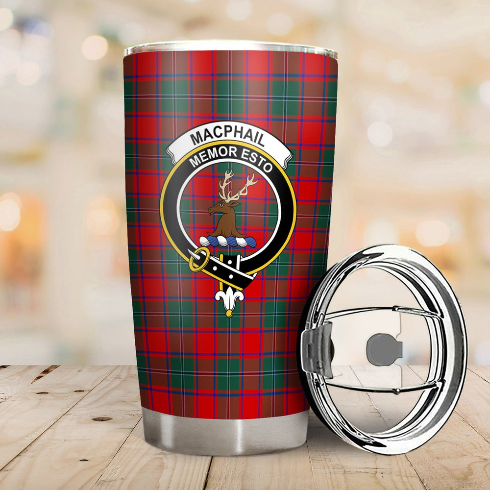 Clan MacPhail Tartan Crest Tumbler XN44 Clan MacPhail Tartan Today