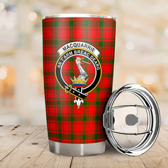 Clan MacQuarrie Tartan Crest Tumbler YB76 Clan MacQuarrie Tartan Today