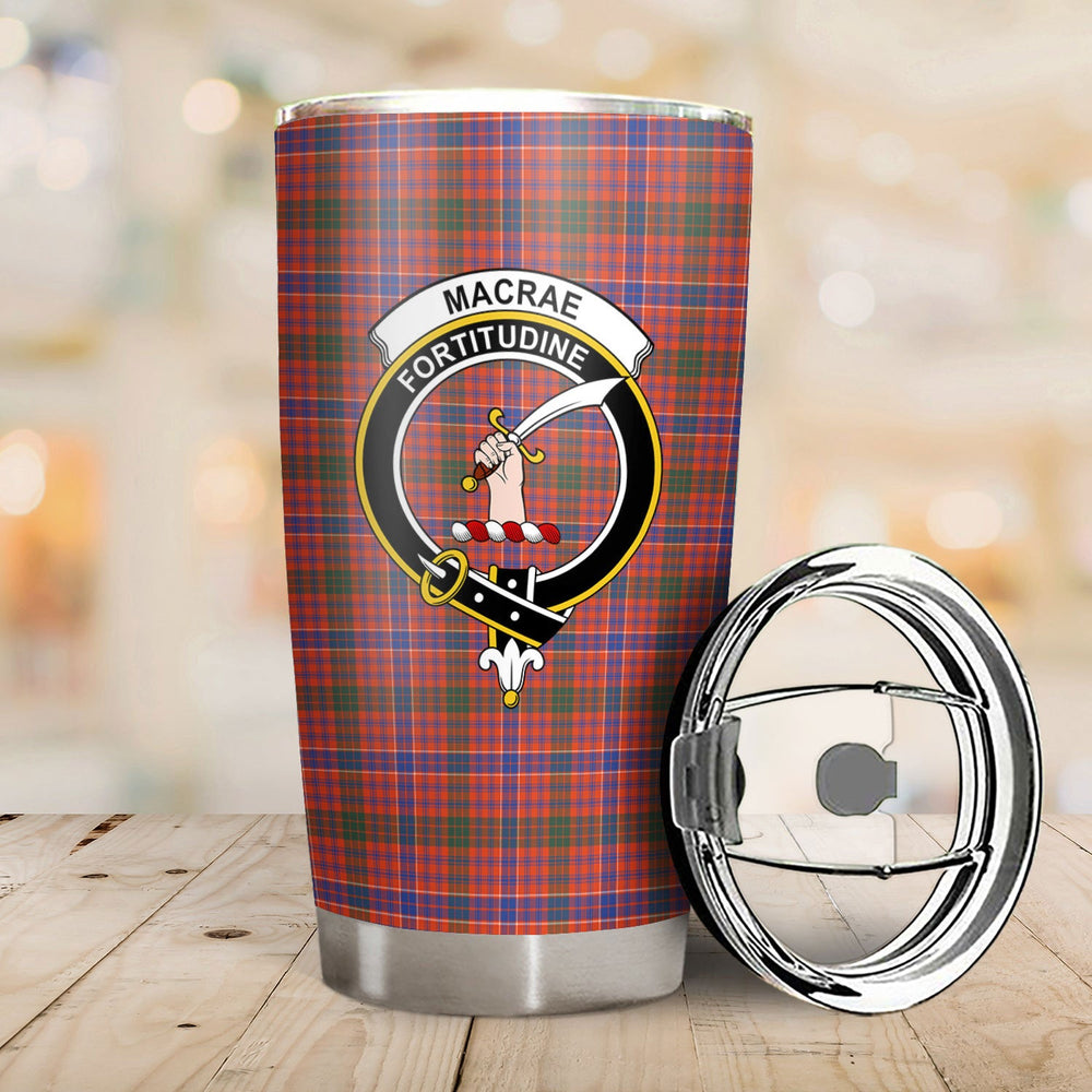 Clan MacRae Ancient Tartan Crest Tumbler TM28 Clan MacRae Tartan Today