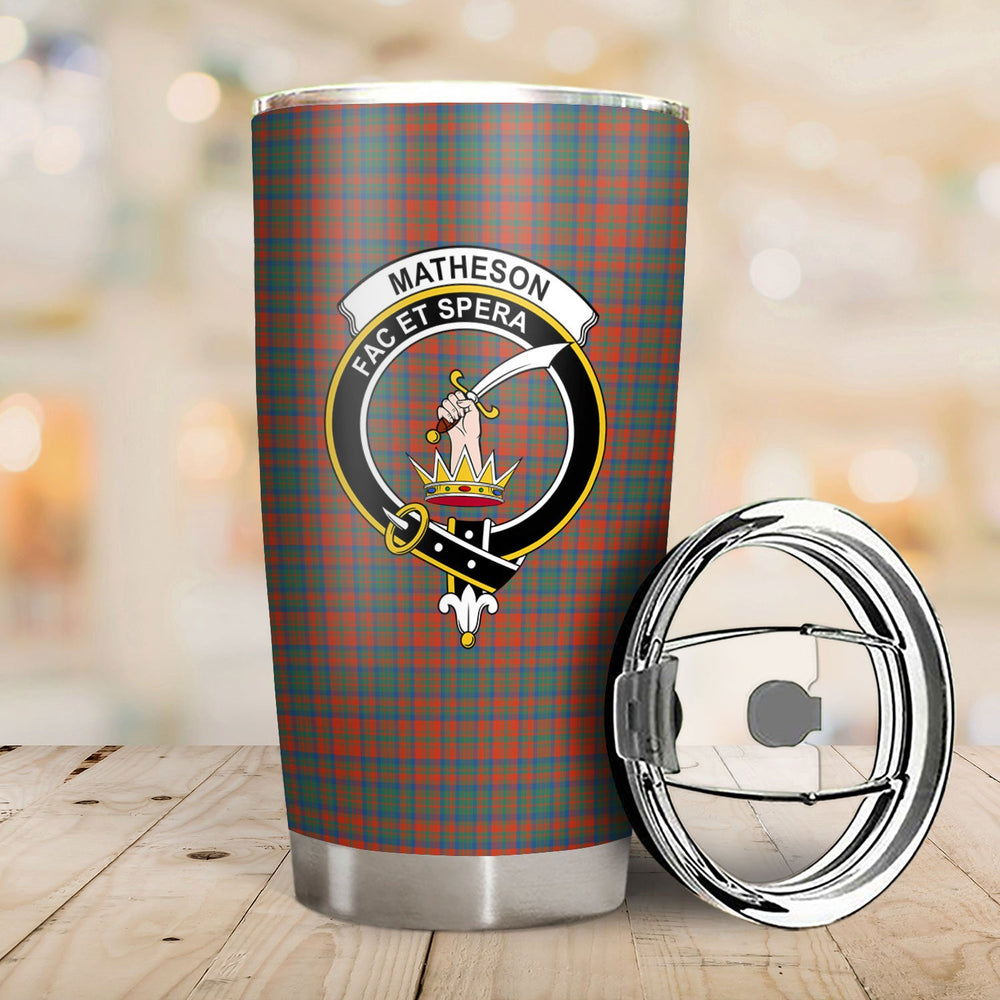 Clan Matheson Ancient Tartan Crest Tumbler BY42 Clan Matheson Tartan Today