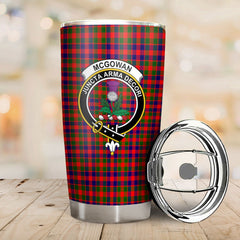 Clan McGowan Tartan Crest Tumbler WZ32 Clan MacGowan (McGowan) Tartan Today