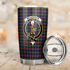 Clan McLellan Modern Tartan Crest Tumbler IB28 Clan Hall Tartan Today