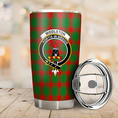 Clan Middleton Modern Tartan Crest Tumbler IW47 Clan Middleton Tartan Today
