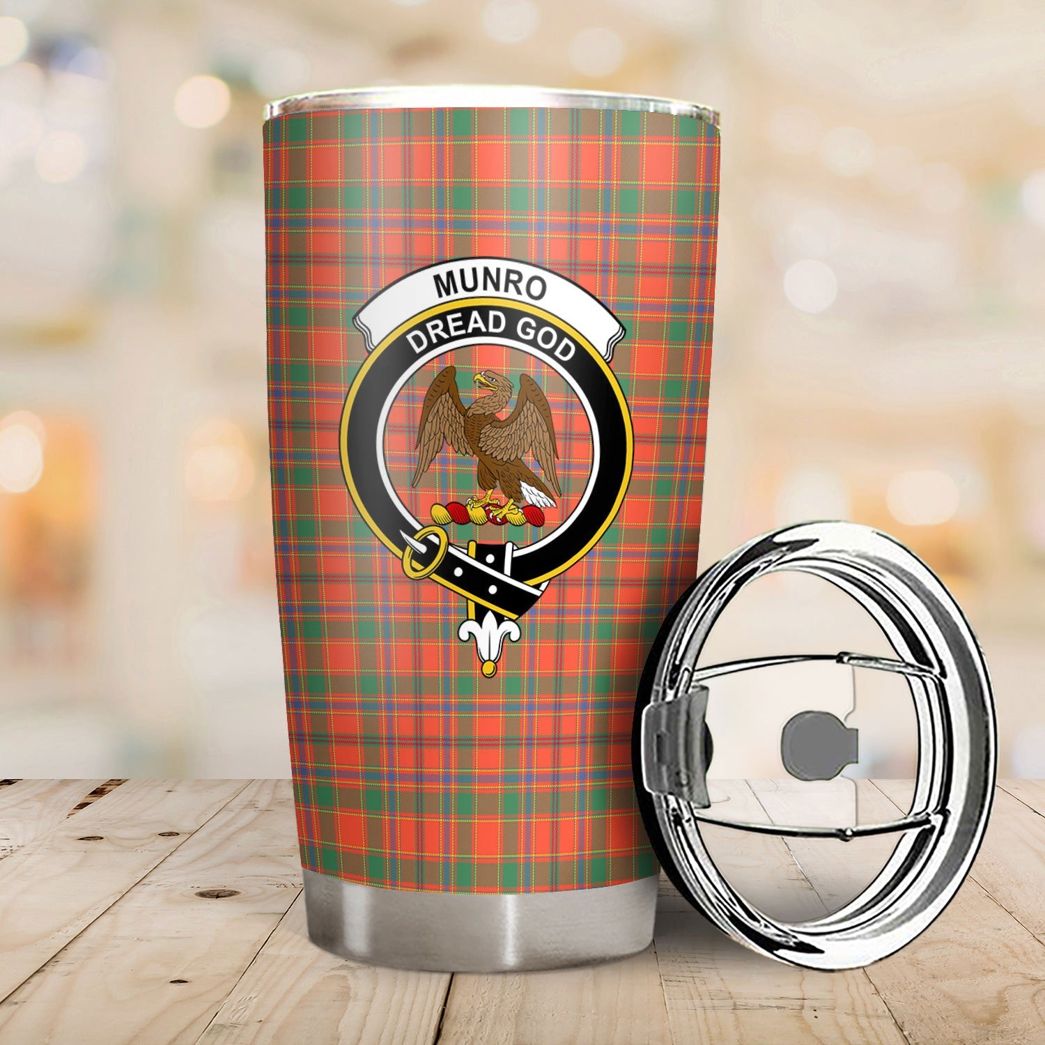 Clan Munro Ancient Tartan Crest Tumbler PO93 Clan Munro Tartan Today