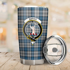 Clan Napier Modern Tartan Crest Tumbler XR54 Clan Napier Tartan Today