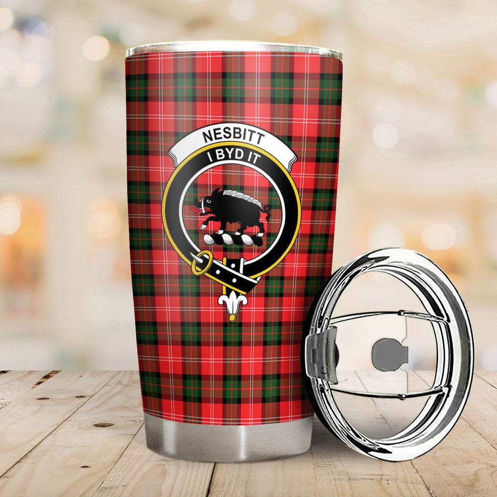 Clan Nesbitt Modern Tartan Crest Tumbler KM67 Clan Nesbitt Tartan Today