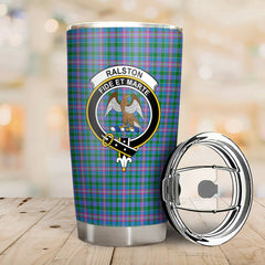 Clan Ralston Tartan Crest Tumbler XM25 Clan Ralston Tartan Today