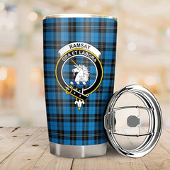 Clan Ramsay Blue Ancient Tartan Crest Tumbler ES85 Clan Ramsay Tartan Today