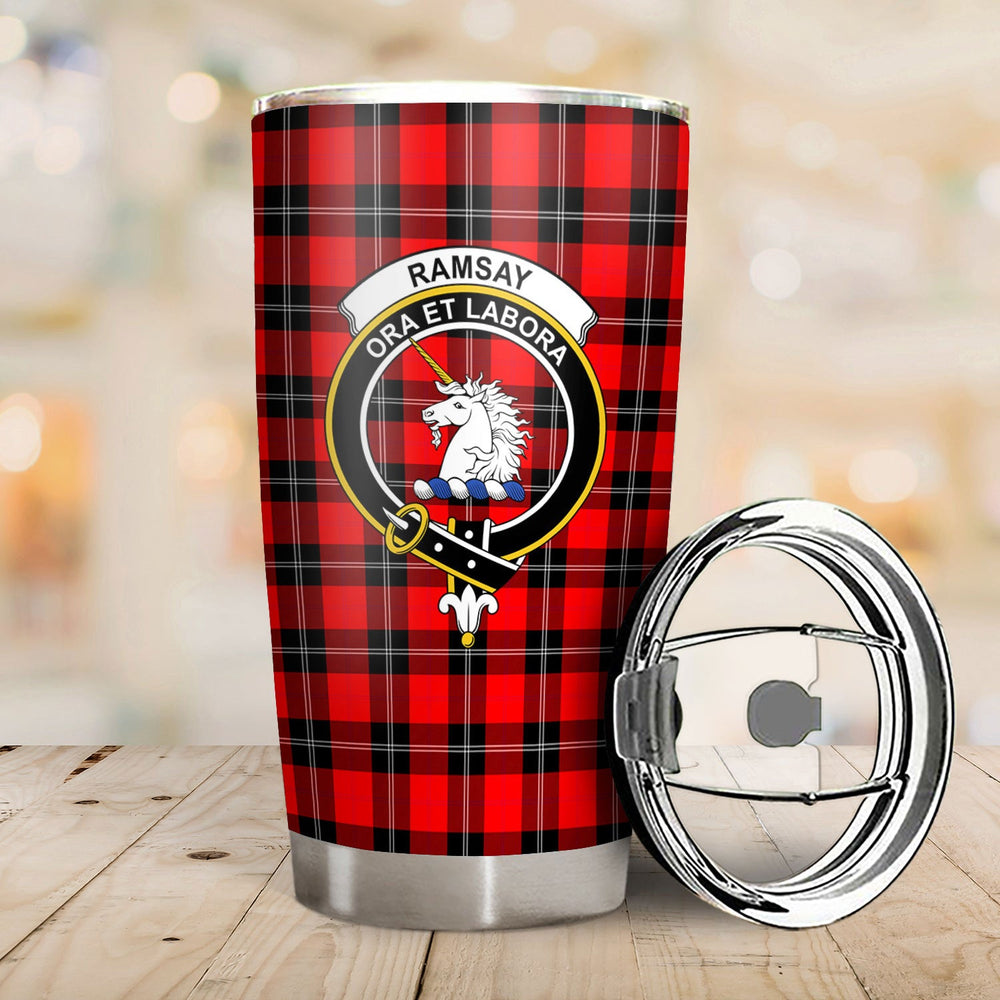 Clan Ramsay Modern Tartan Crest Tumbler NY79 Clan Ramsay Tartan Today