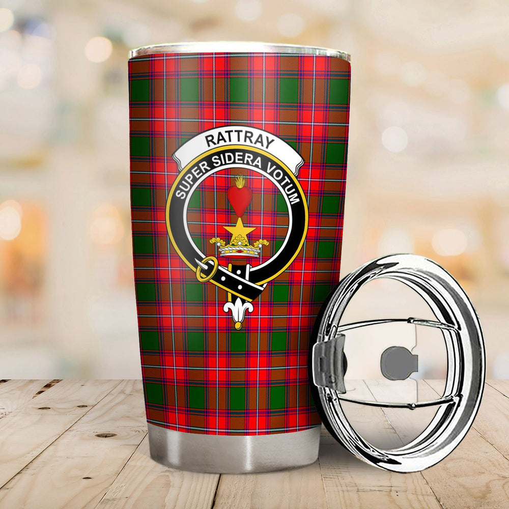Clan Rattray Modern Tartan Crest Tumbler VX35 Clan Rattray Tartan Today