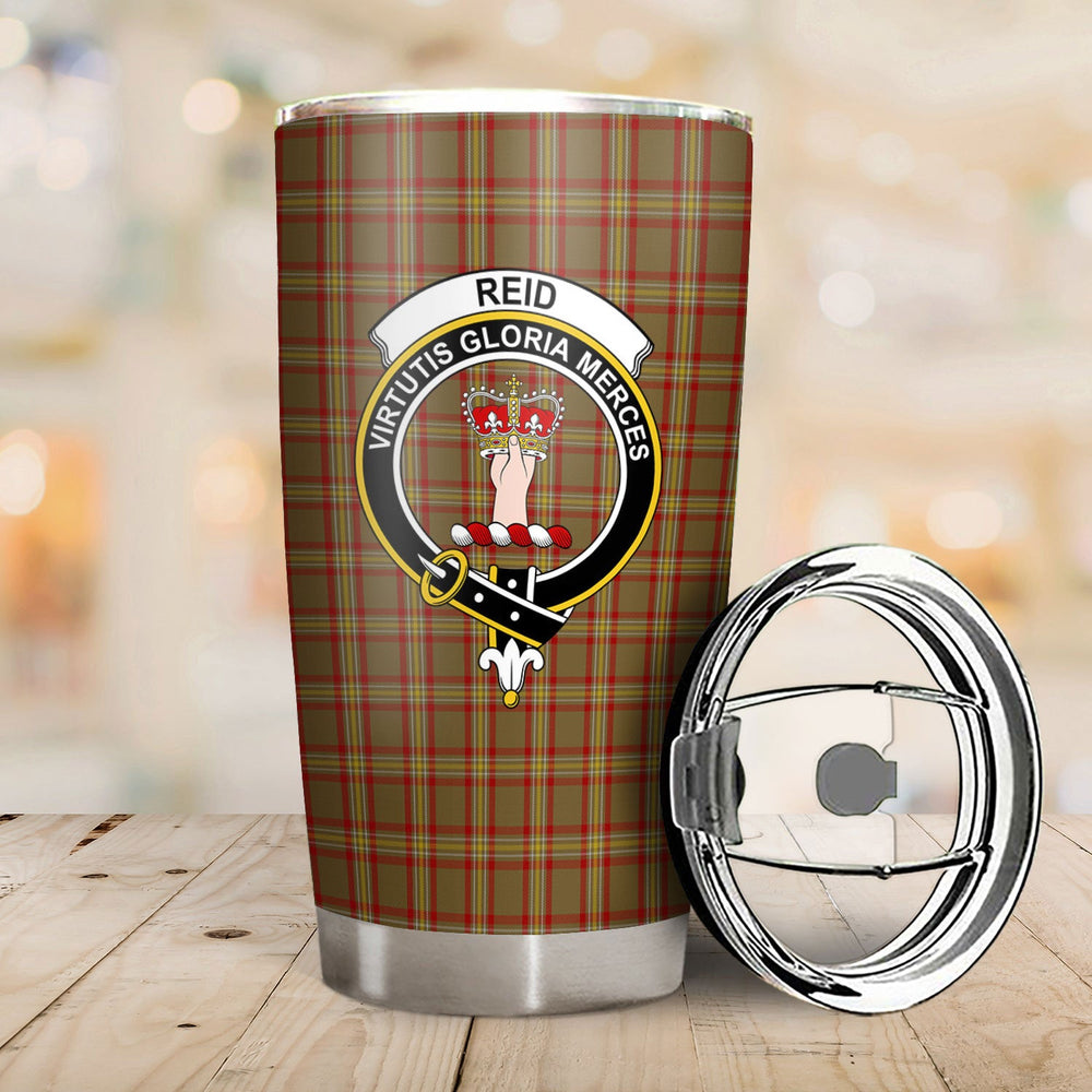 Clan Reid Ancient Tartan Crest Tumbler JA83 Clan Hall Tartan Today