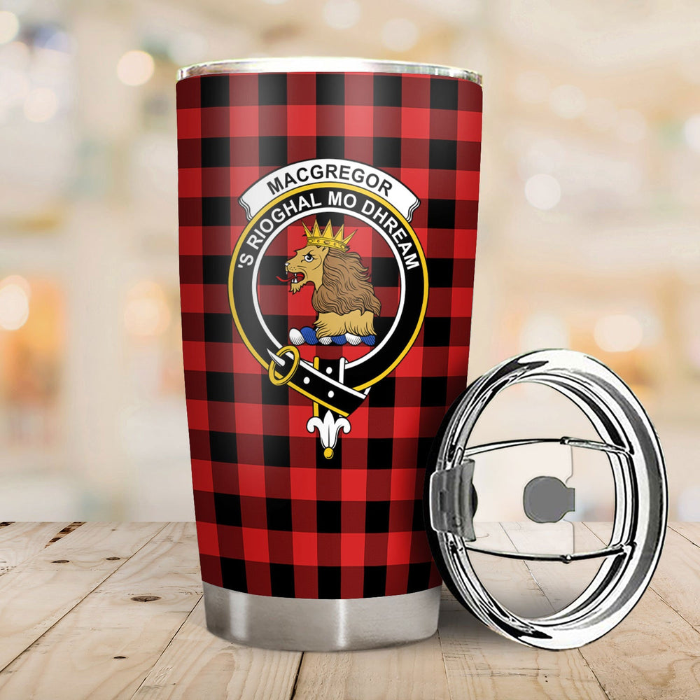 Clan Rob Roy MacGregor Modern Tartan Crest Tumbler FG31 Clan MacGregor Tartan Today
