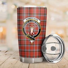 Clan Robertson Weathered Tartan Crest Tumbler CA66 Clan Robertson Tartan Today