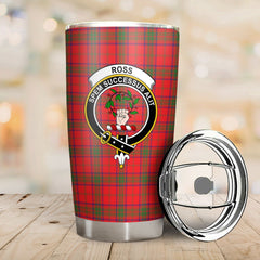 Clan Ross Modern Tartan Crest Tumbler KF85 Clan Ross Tartan Today