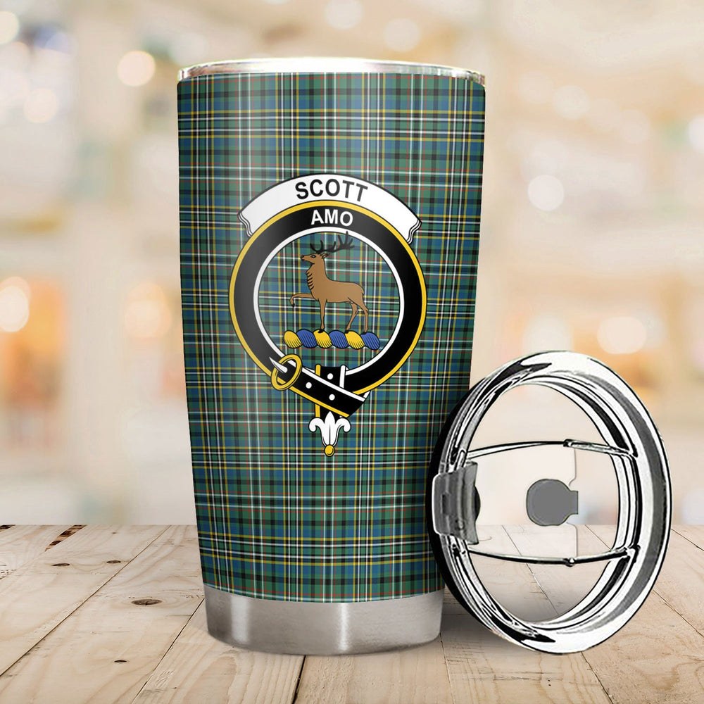 Clan Scott Green Ancient Tartan Crest Tumbler BN45 Clan Scott (Scott Tartan) Tartan Today