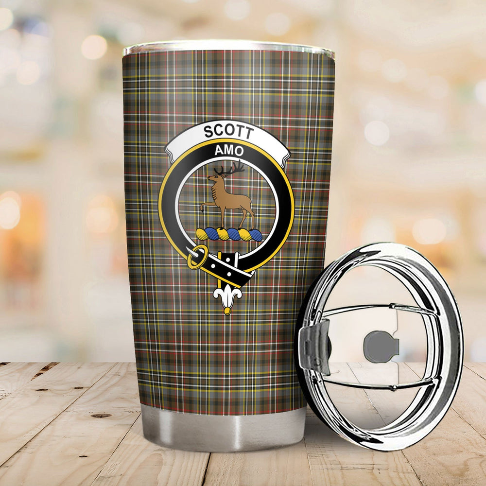 Clan Scott Green Weathered Tartan Crest Tumbler NR99 Clan Scott (Scott Tartan) Tartan Today