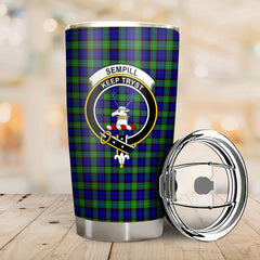 Clan Sempill Modern Tartan Crest Tumbler XY85 Clan Sempill Tartan Today