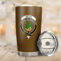 Clan Seton Hunting Modern Tartan Crest Tumbler WG88 Clan Seton Tartan Today