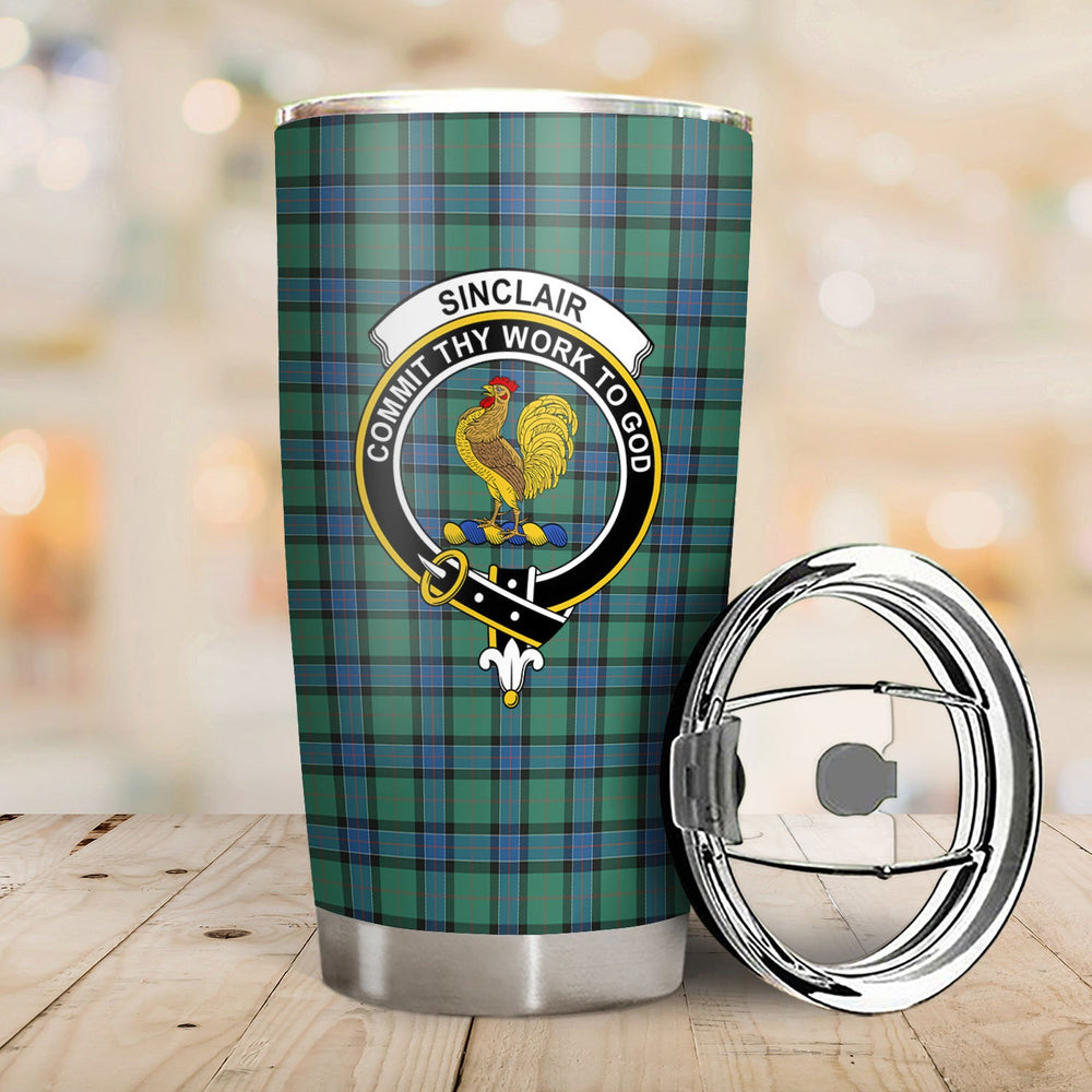 Clan Sinclair Hunting Ancient Tartan Crest Tumbler CT65 Clan Sinclair Tartan Today