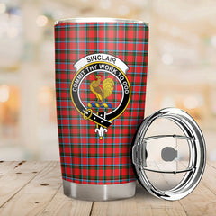 Clan Sinclair Modern Tartan Crest Tumbler AA52 Clan Sinclair Tartan Today