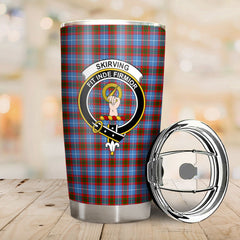 Clan Skirving Tartan Crest Tumbler KY53 Clan Skirving Tartan Today