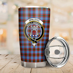 Clan Spalding Tartan Crest Tumbler WO54 Clan Spalding Tartan Today