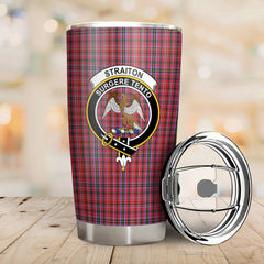 Clan Straiton Tartan Crest Tumbler DA57 Clan Rait Tartan Today