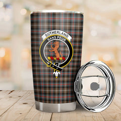 Clan Sutherland Weathered Tartan Crest Tumbler HN41 Clan Sutherland Tartan Today
