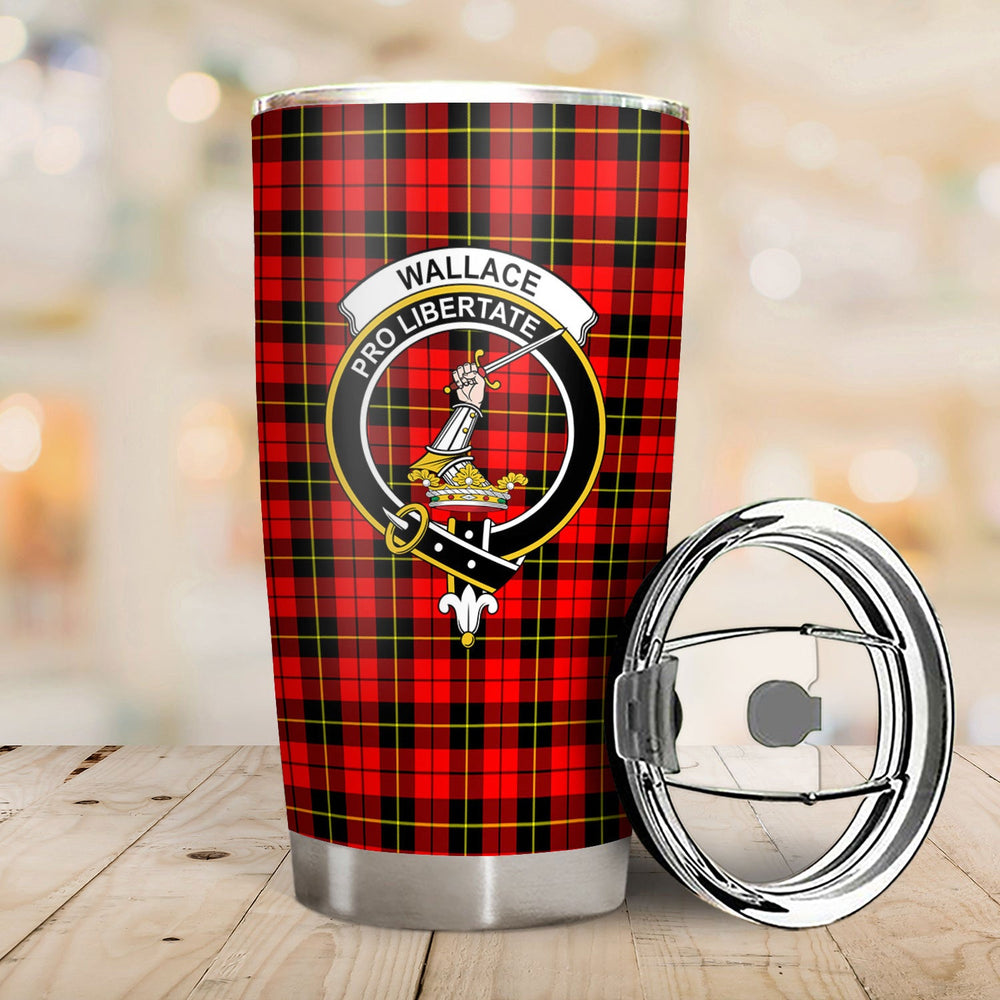 Clan Wallace Hunting Red Tartan Crest Tumbler QI77 Clan Wallace Tartan Today