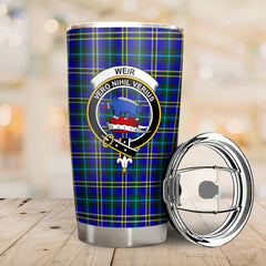 Clan Weir Modern Tartan Crest Tumbler AO13 Clan Weir Tartan Today