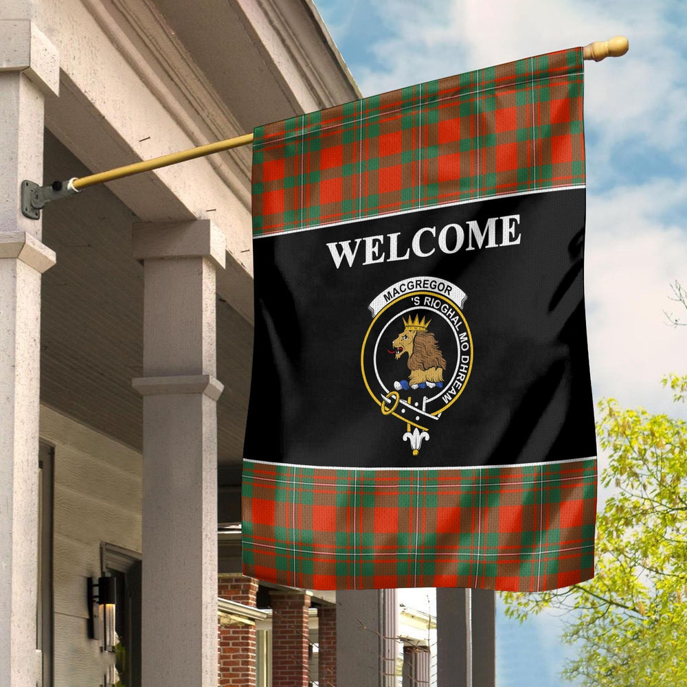 Clan MacGregor Tartan Crest Black Garden Flag JR74 Clan MacGregor Tartan Today